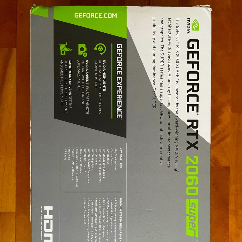 PNY GeForce RTX 2060 SUPER 8GB Dual Fan